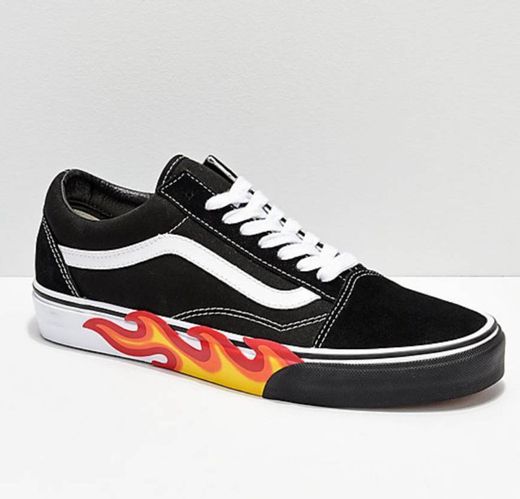 Vand old skool flame cut out

