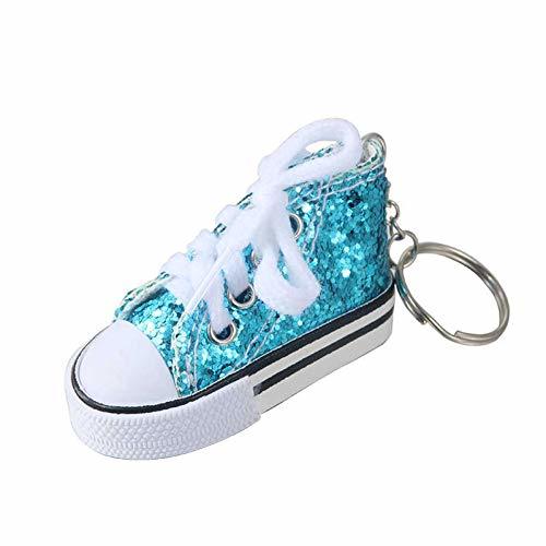 Producto ySlkst Zapatos Lindos De Tenis Llavero Bolso Encanto Brillo Brillante Llavero Llavero