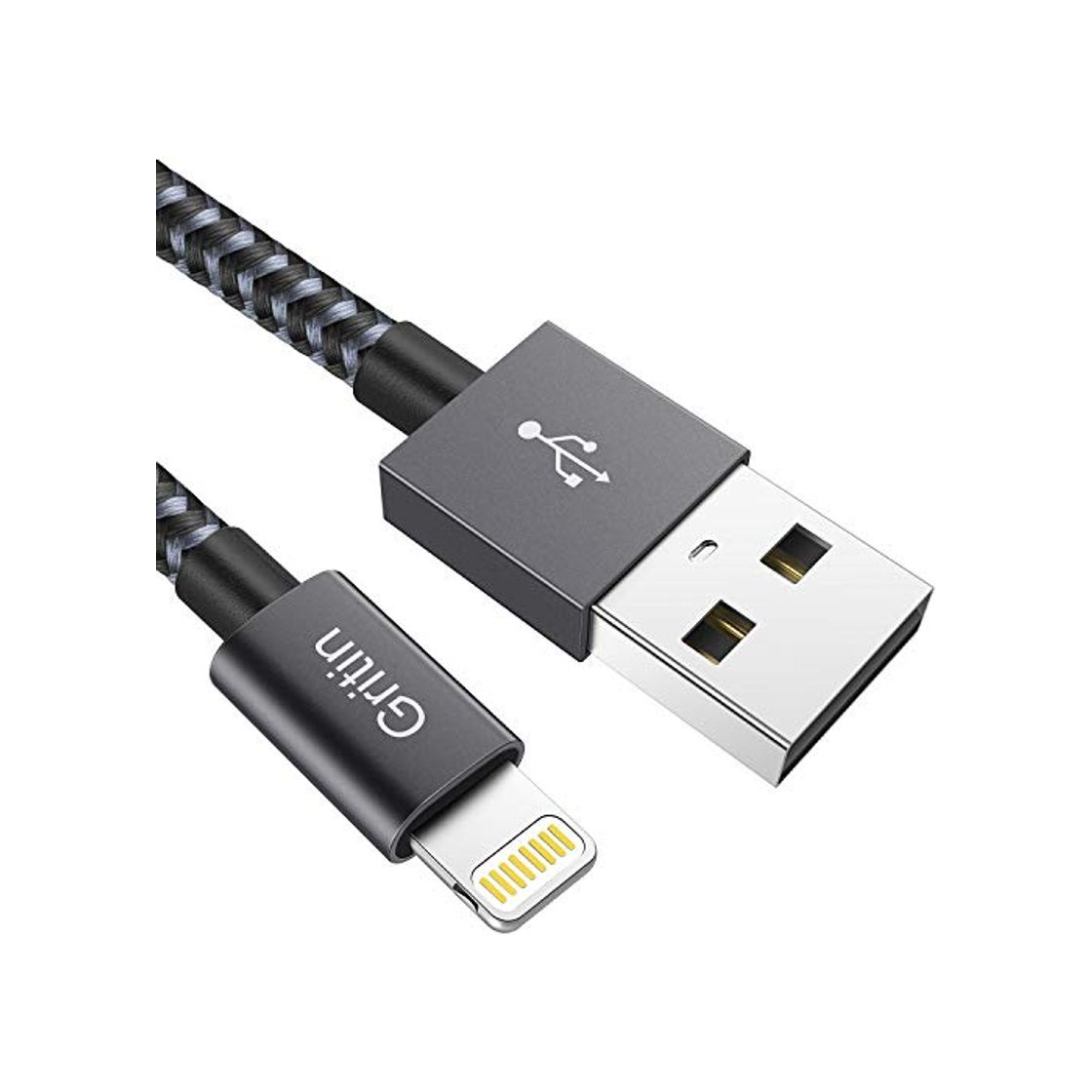 Producto Gritin Cable Lightning Cargador iPhone,1M [Apple MFi Certificado] Carga Rápida Nylon Trenzado