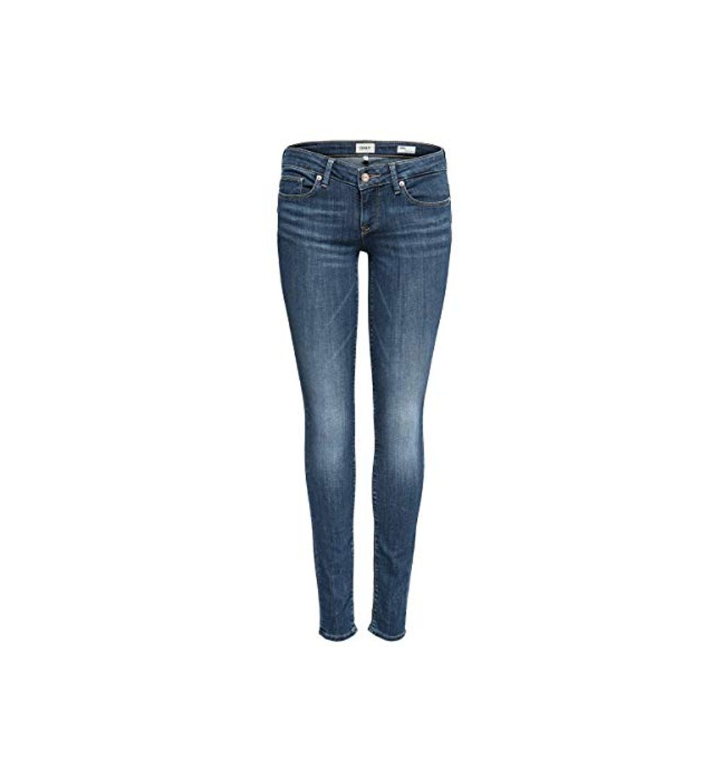 Product Only Onlcoral SL Dnm Jeans BB Cre17527 Noos Vaqueros Slim, Azul