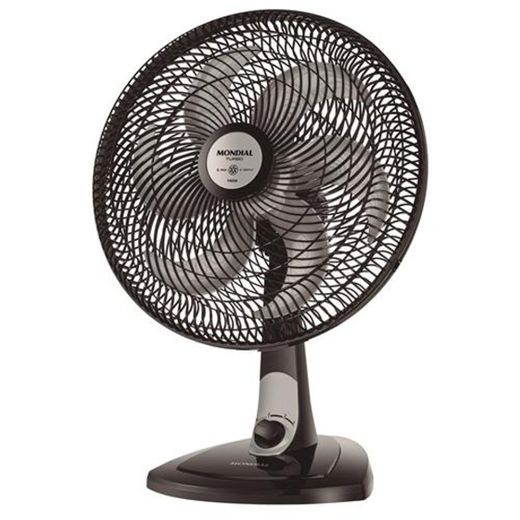 Ventilador de Mesa Mondial Turbo VT-41-6P-NP com 3 Velocidades ...