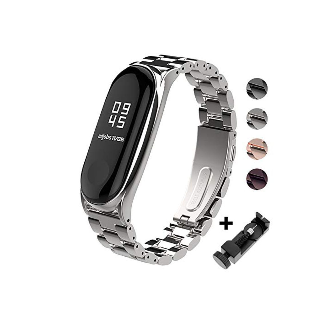 Product Mi Band 3 Correa de Metal BDIG Pulsera para Xiaomi Mi Band