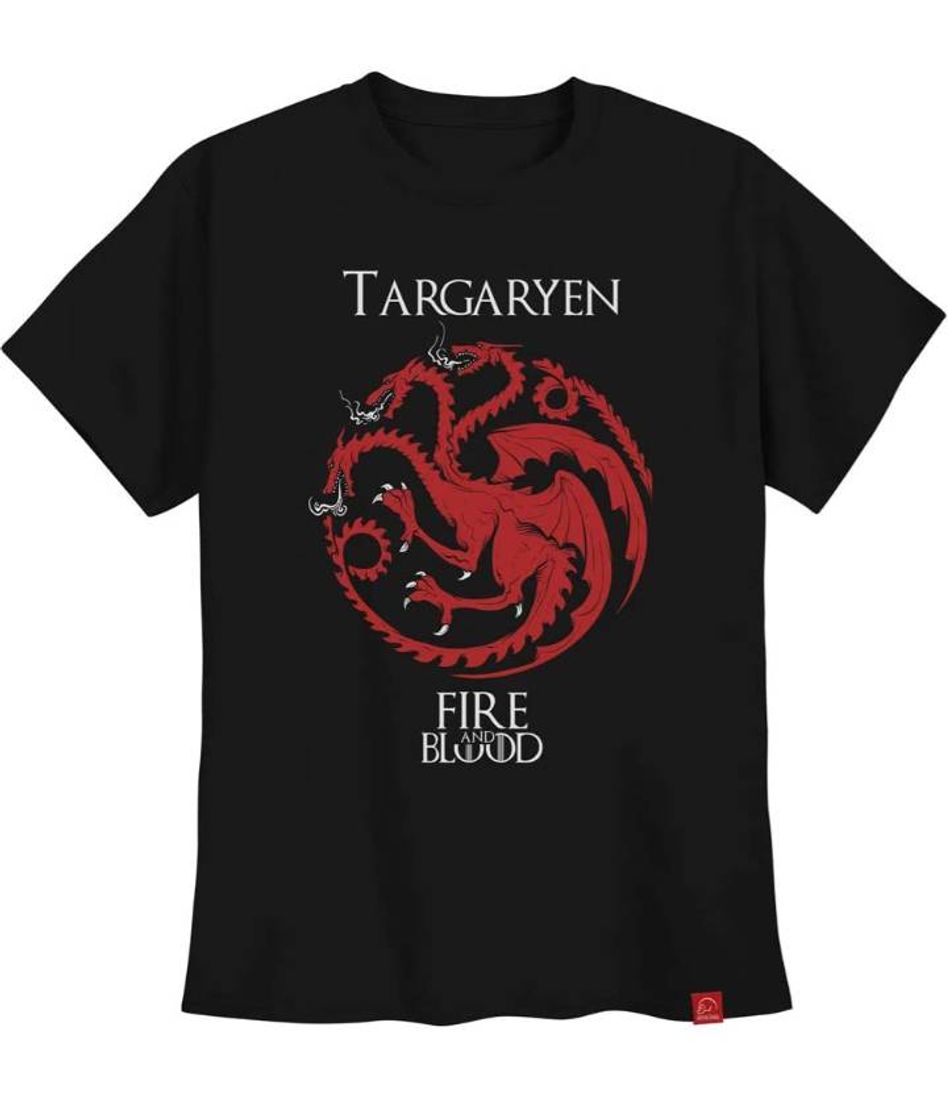 Moda Camiseta Game Of Thrones Fire and Blood