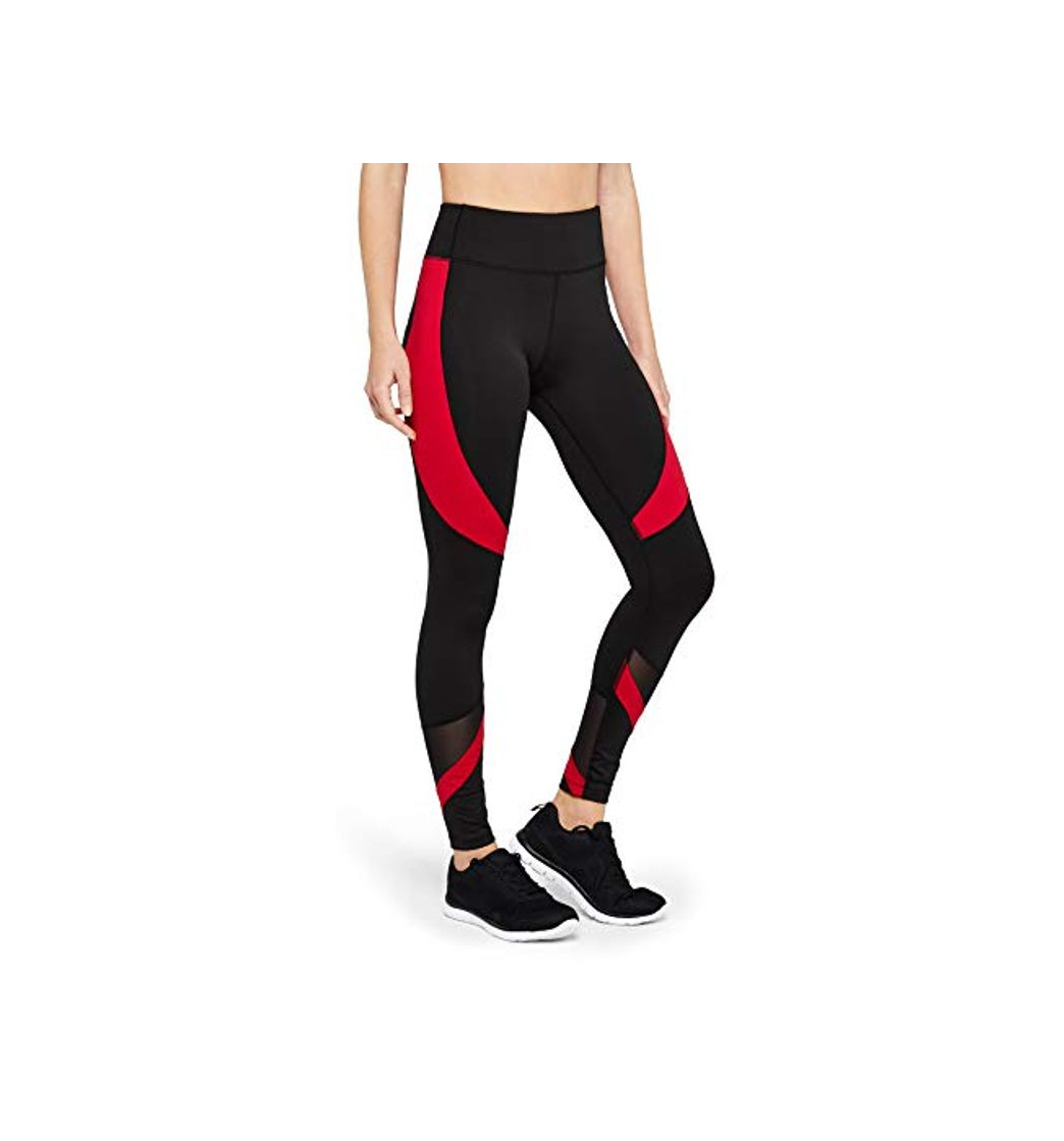 Fashion Amazon Brand - AURIQUE Leggings deportivos con paneles para mujer, Negro