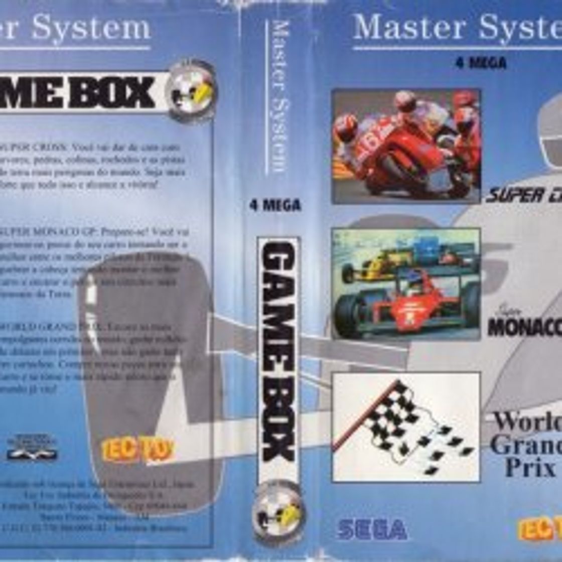 Videogames Game Box Série Corridas