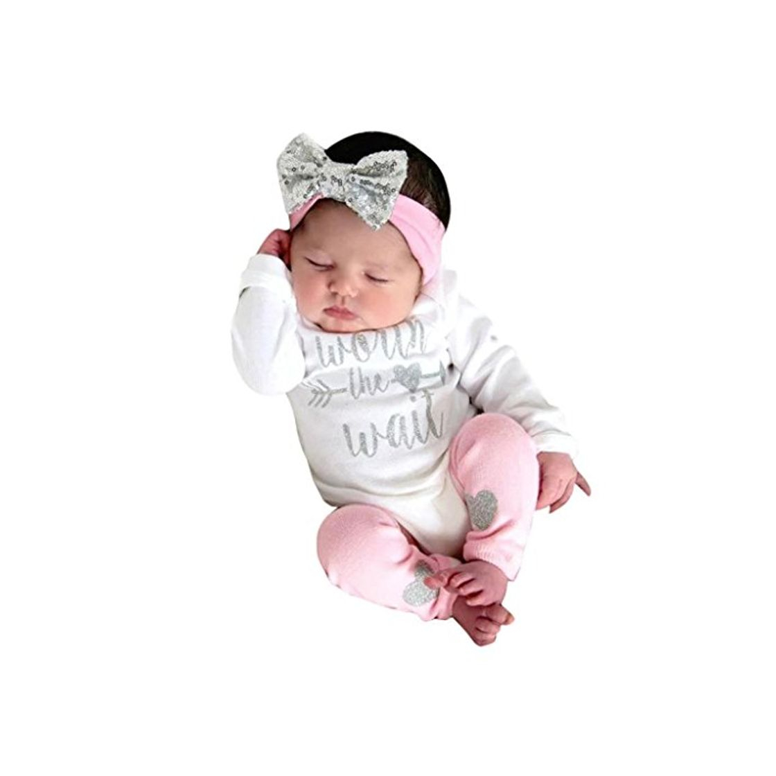 Social K-youth Body Bebe Manga Larga 3 Pcs Ropa Bebe Recien Nacido Niña