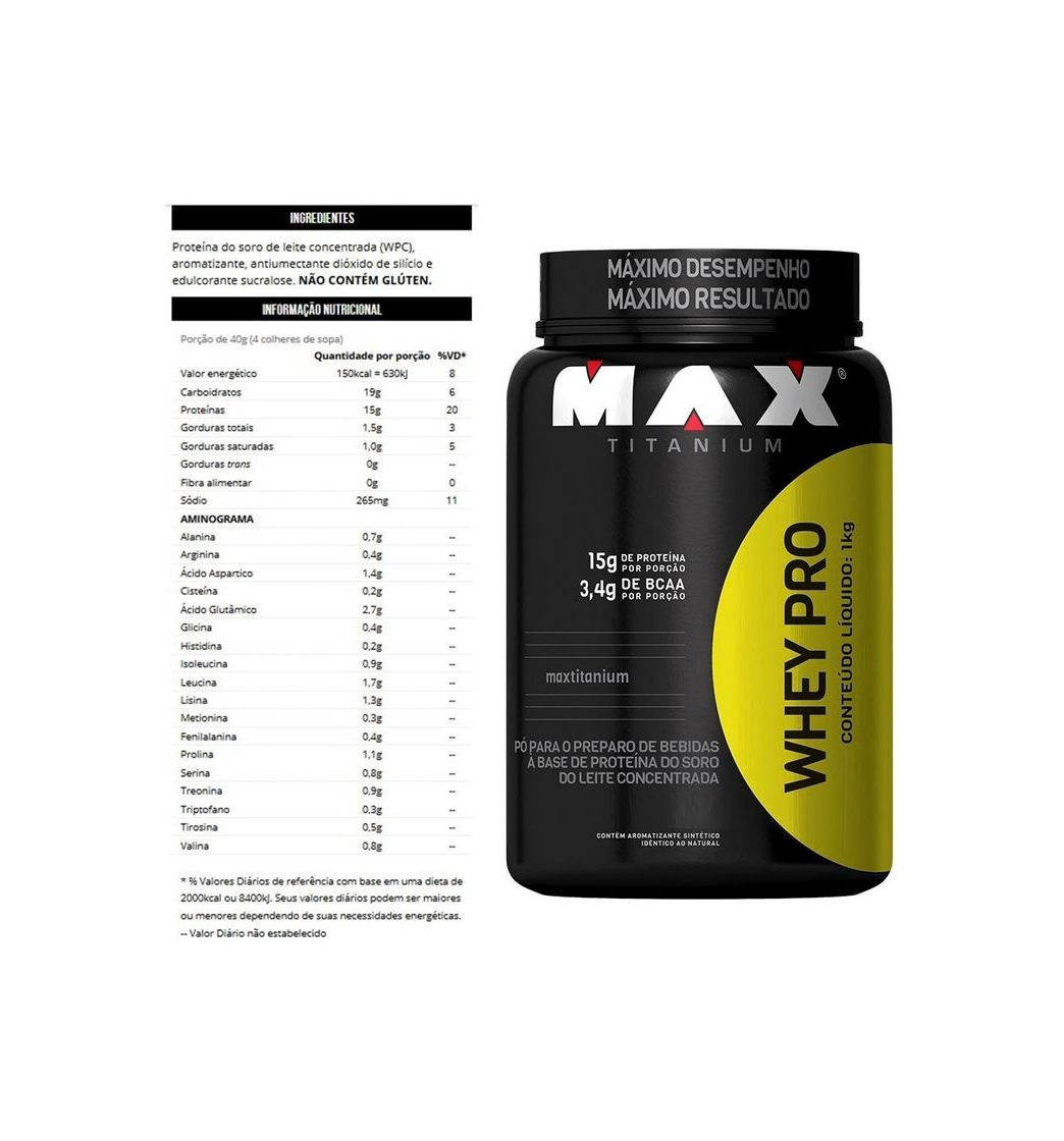 Producto Whey max tiitanium