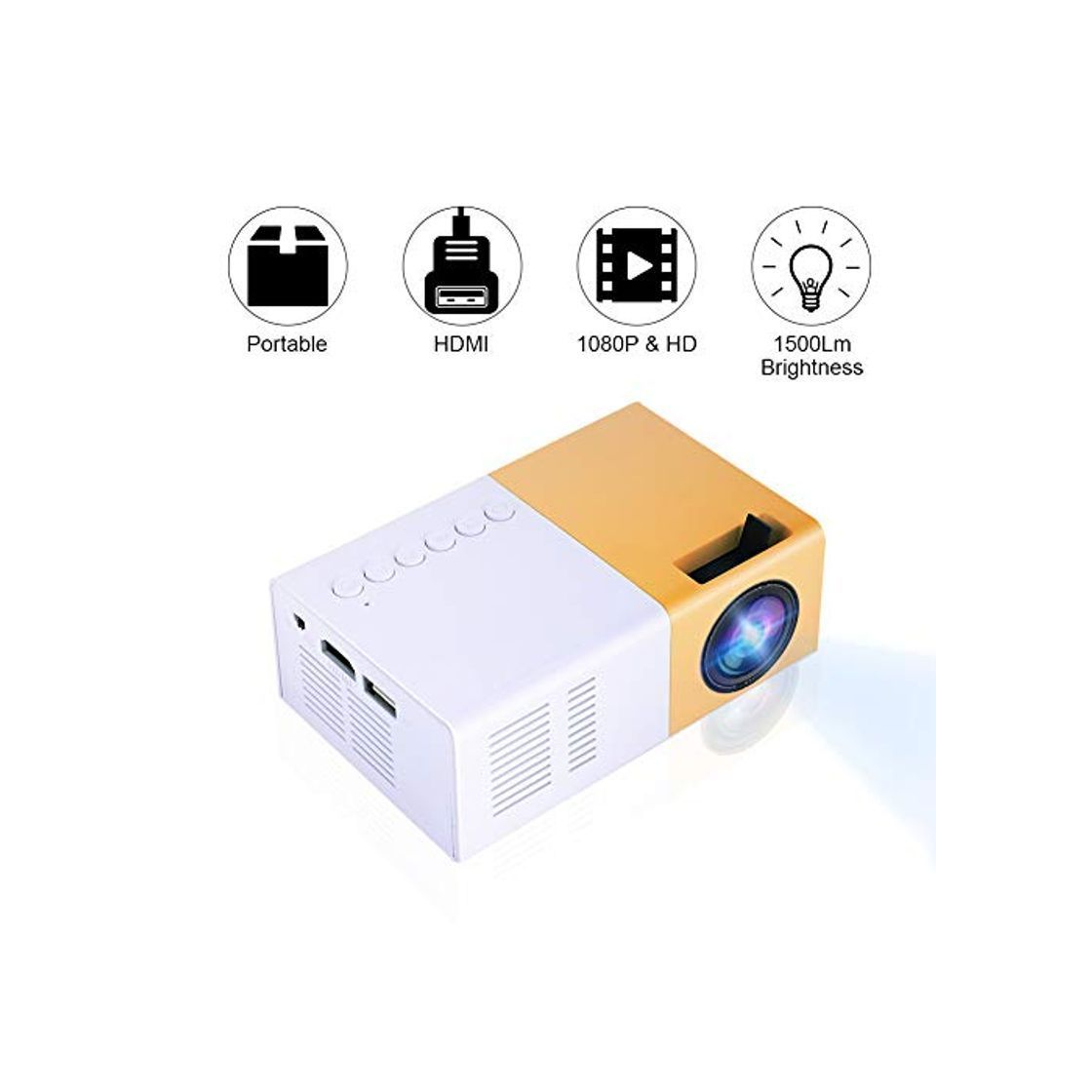 Electronic Bewinner Proyector Mini LED