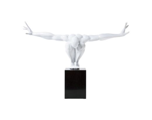 Kare Objeto De Decoración Athlet Weiß Fitness Estatua Diseño Hombre Escultura Deco