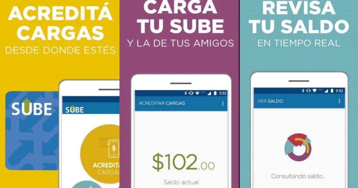 App Aplicacion para cargar la tarjeta sube, sin esto no viajas..