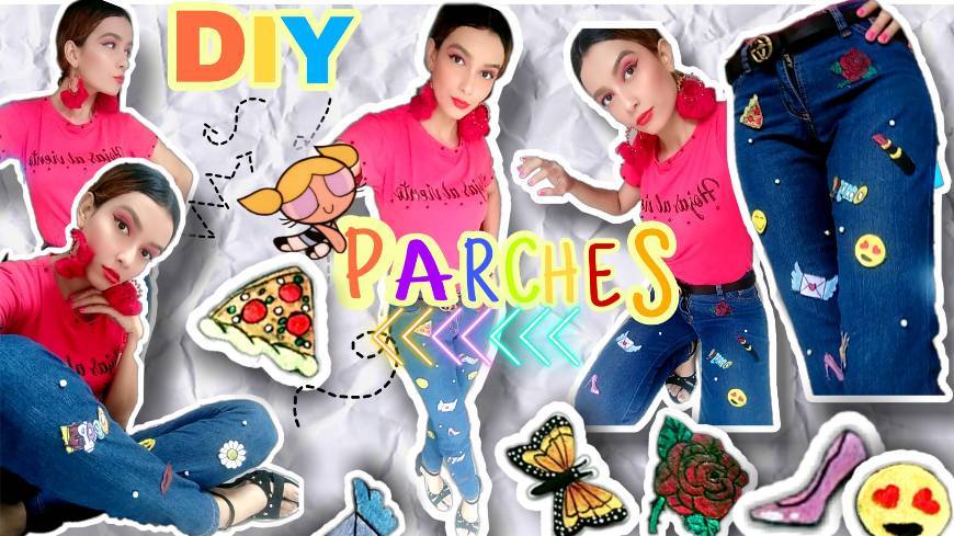 Moda Haz parches para tu ropa DIY FACIL💋😻🤭👖EN CASA🏡
