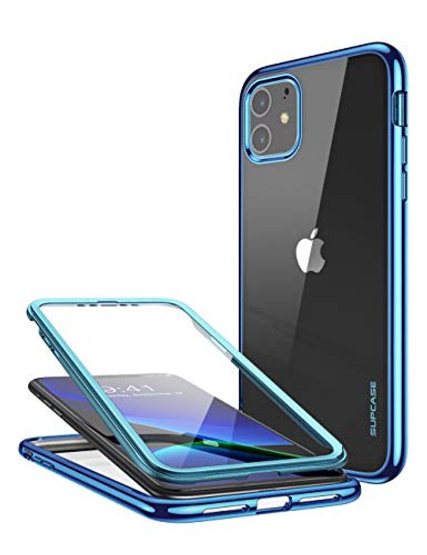 Social SupCase Funda iPhone 11 360 Grados Case [Unicorn Beetle Electro Series] Transparente