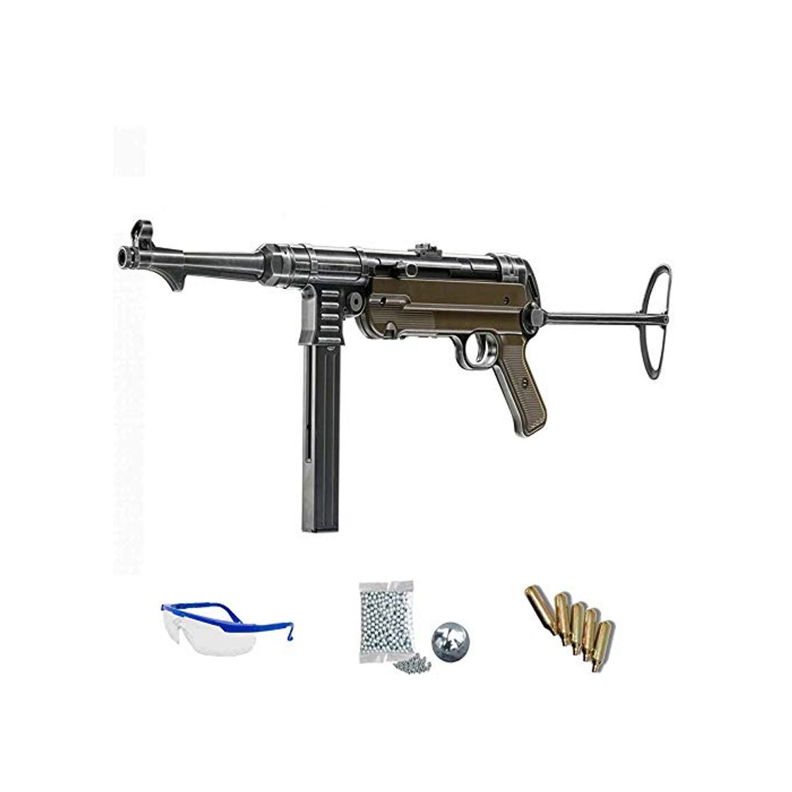 Producto MP GERMAN Pack Subfusil Legends blowback - Réplica MP40 de Aire comprimido