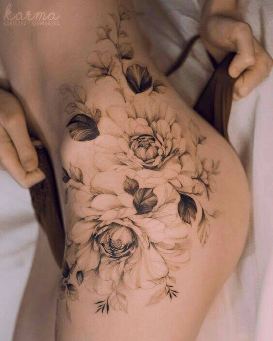 Moda Tatto de flor