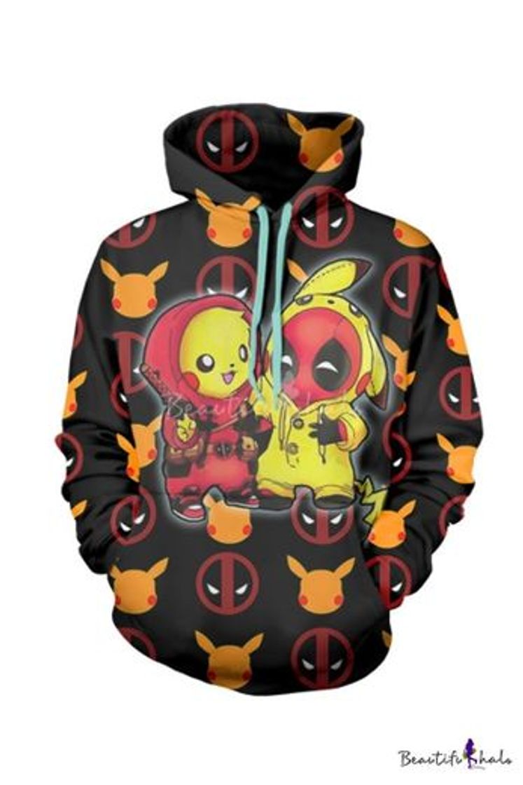 New Fashion Popular Comic Figure 3D Printed Black Long Sleeve ...