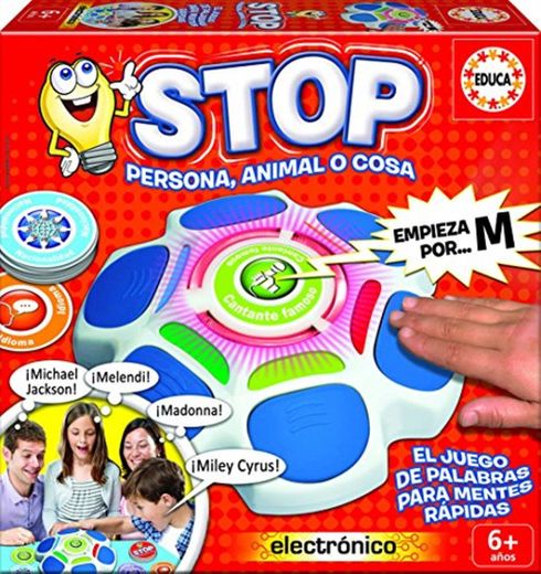 Educa Borrás Stop. Persona, Animal o Cosa, Juego de Mesa