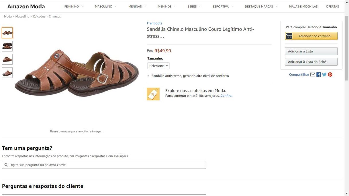 Fashion Oferta do dia 10/05/2020