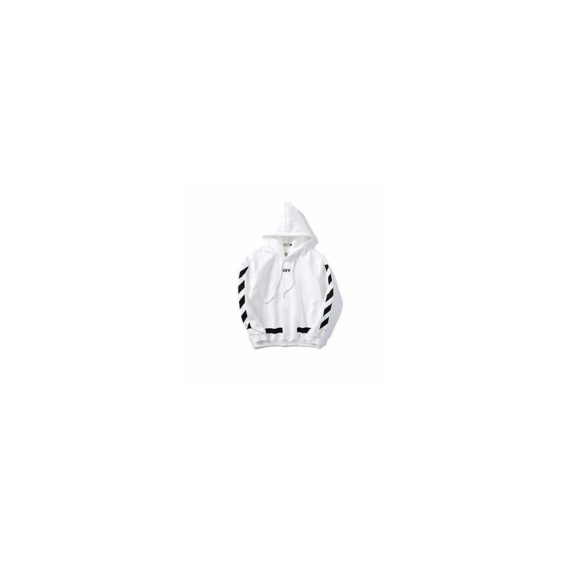 Moda Street Trendy Fashion Hip Pop Off Plus Velvet White Hood Sweater Sweatshirt