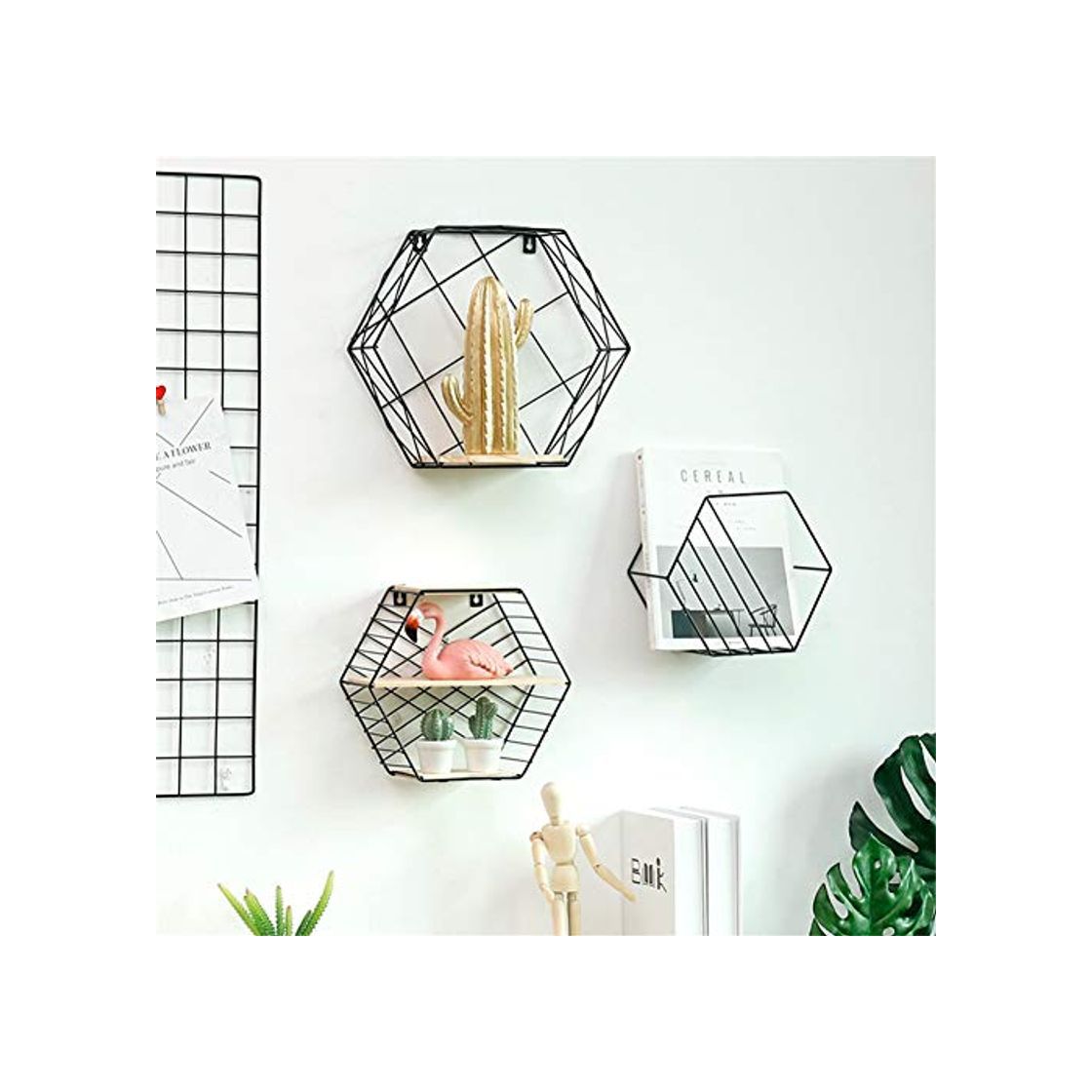 Social Mallalah Estantes de Pared Decoración para Colgar en la Pared Figura de