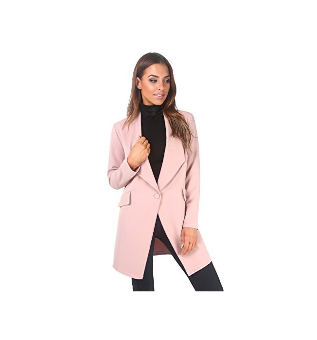 Product KRISP Blazer Mujer Largo Boyfriend Chaqueta Larga Elegante Talla Grande Boda,