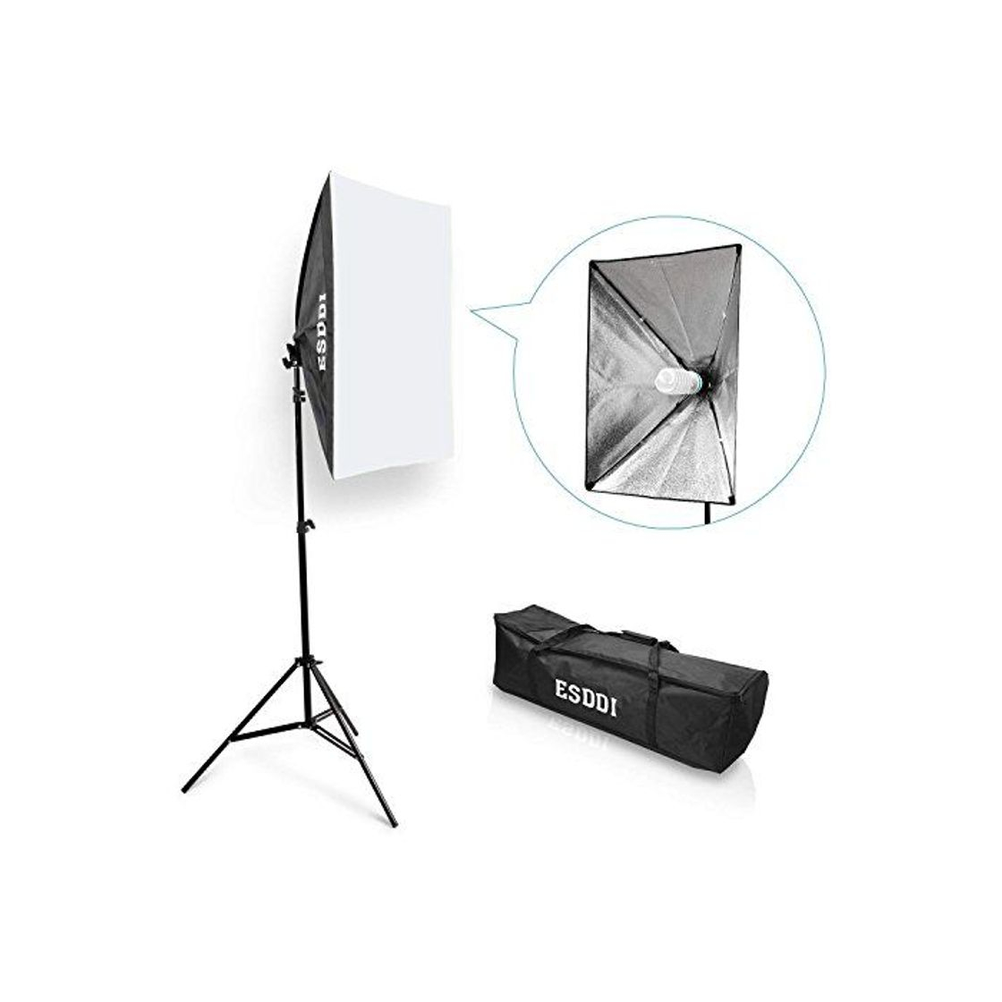 Producto ESDDI Softbox Kit Iluminacion Fotografia con 2 Softbox 50x70cm