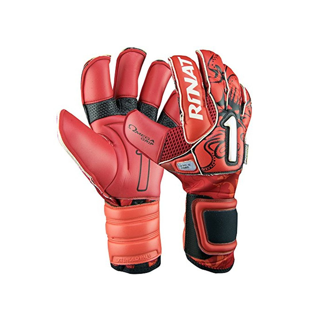 Rinat Kraken NRG Neo Pro Guante de Portero, Unisex Adulto, Rojo