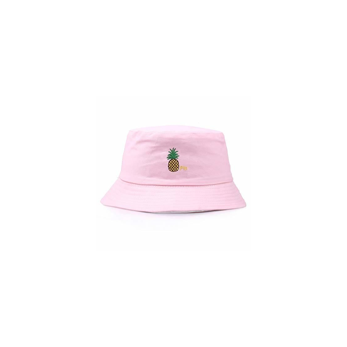 Producto planuuik Unisex Reversible Bucket Hat Lindo Bordado de piña Gorra de Pescador