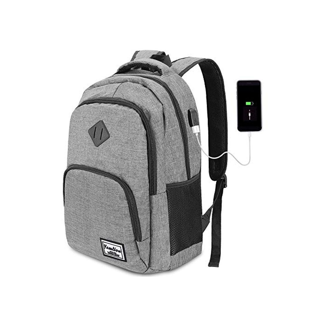 Electronic HASAGEI Mochila para Ordenador Portátil Mochilas de Hombre con USB Puerto de