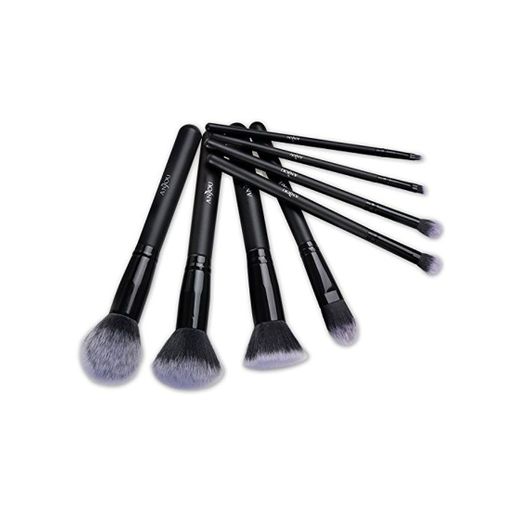 Kit de Brochas Maquillaje 8 Piezas Anjou Cerdas de Fibra Sintética Suave