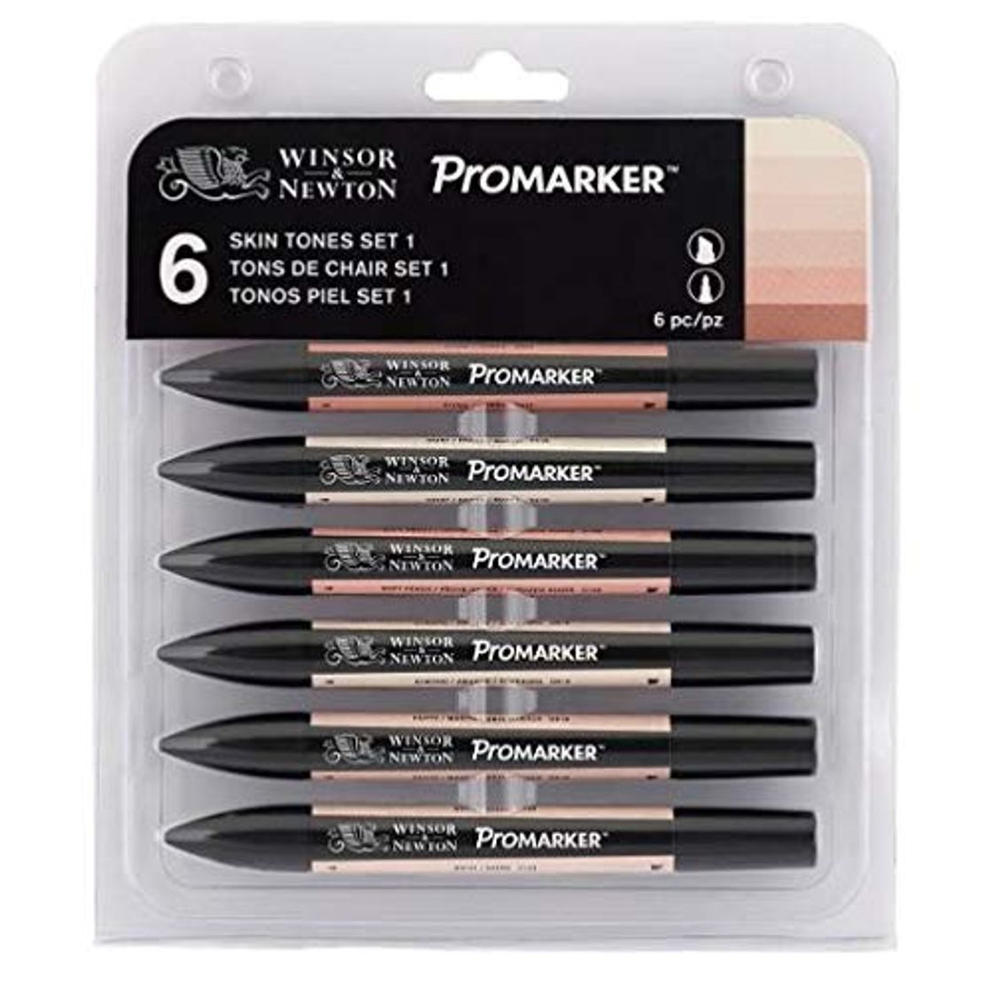 Home Set 6 rotuladores color piel, de Winsor & Newton