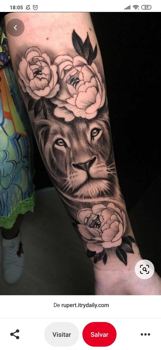 Fashion Tatuagem de Leão 🦁