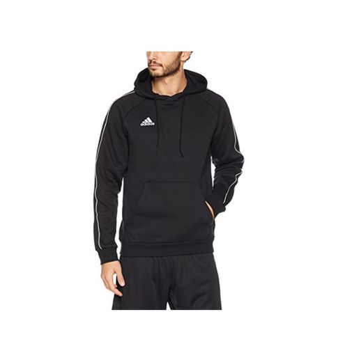 adidas Core18 Hoody Sudadera con Capucha, Hombre, Negro