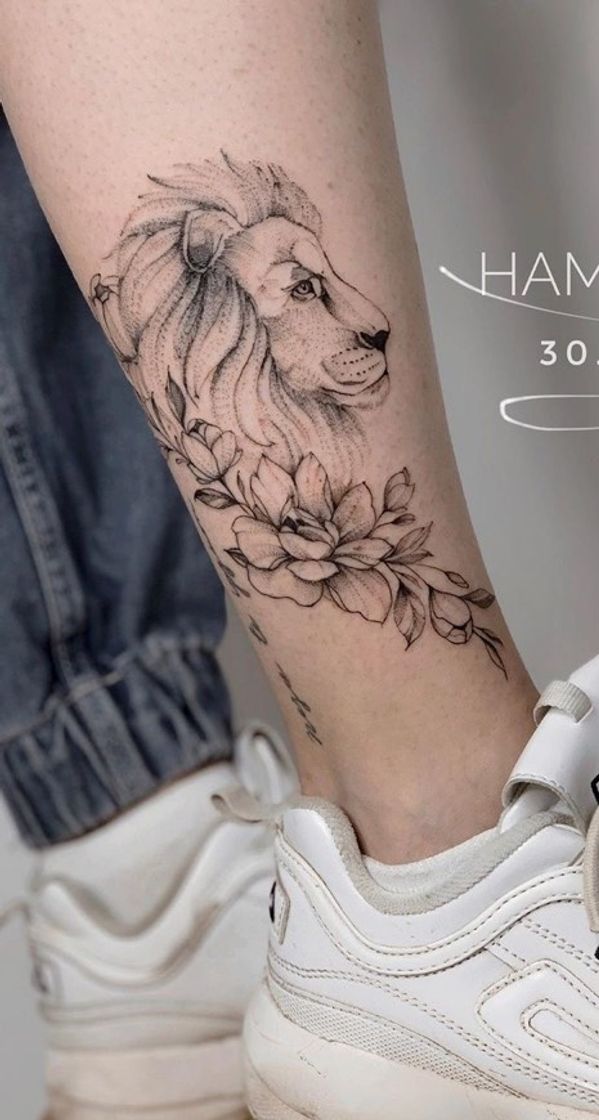 tatuagem na canela