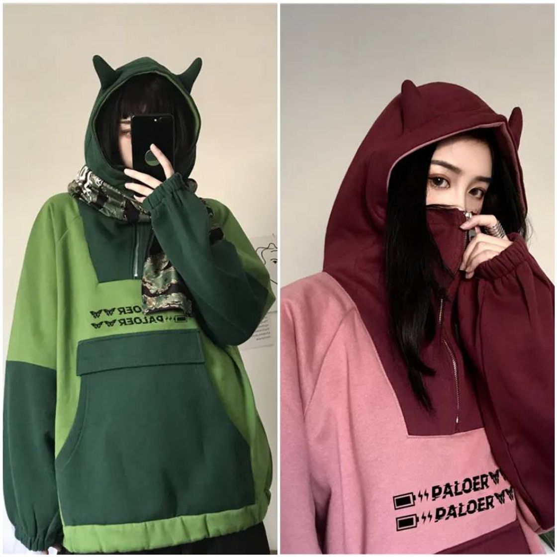 Products Giuliana Couple-Matching Color-Blocked Hoodie