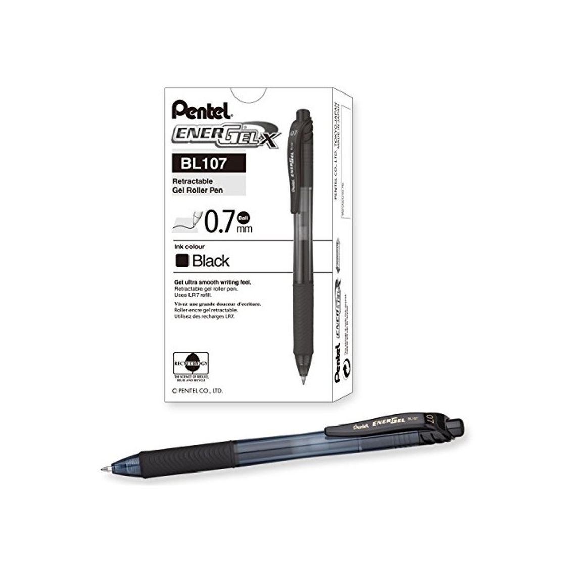 Producto Pentel EnerGel-X -BL107-A Bolígrafos retráctiles