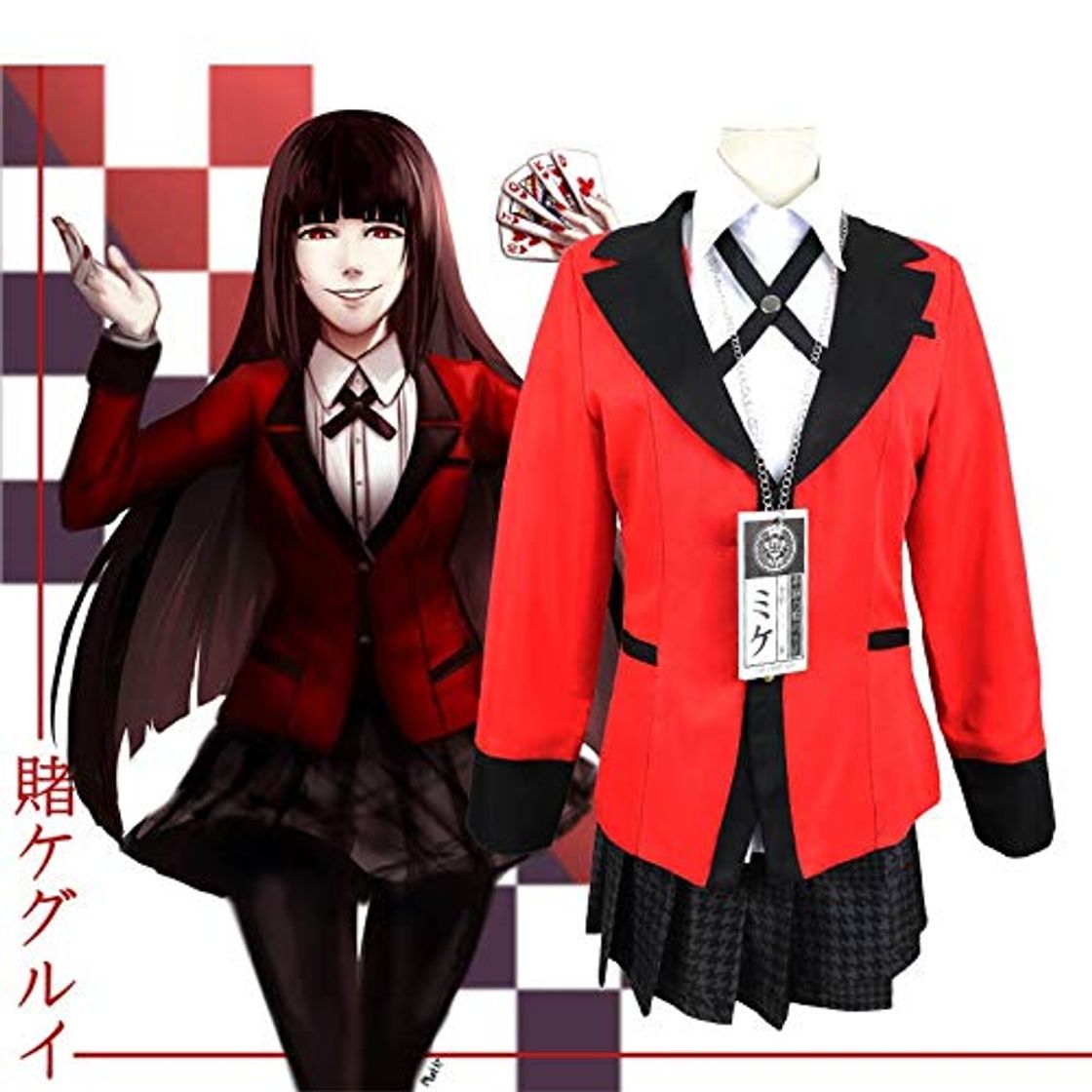 Productos DONT SLEEP COSPLAYKakegurui-Compulsive Gambler Jabami Yumeko cosplay traje niñas uniforme escolar uniforme