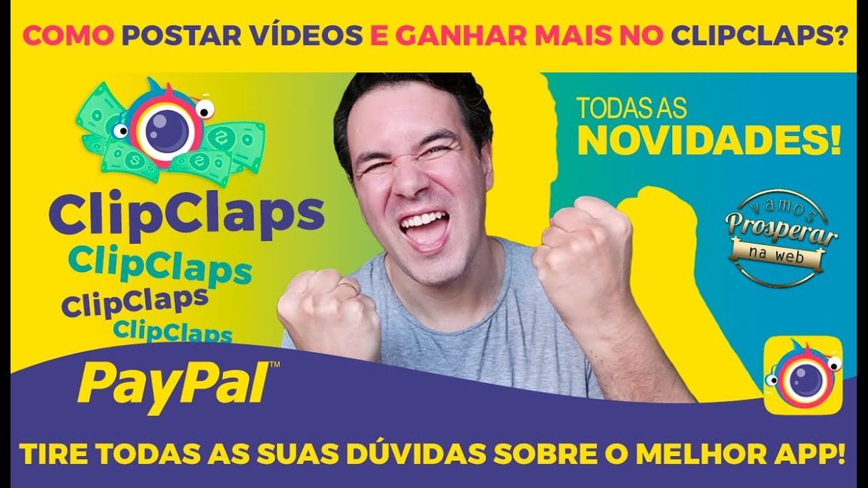 Social As novidades do app ClipClaps! 