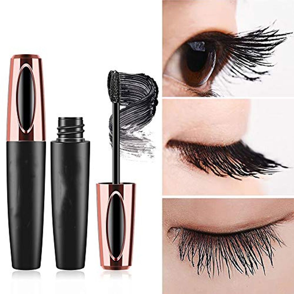 Producto BHUJYG Mascara de pestañas 4D Seda Fibra Larga Duración de Maquillaje Mascara pestañas cosmética Rimel Impermeable Mascara De cilios