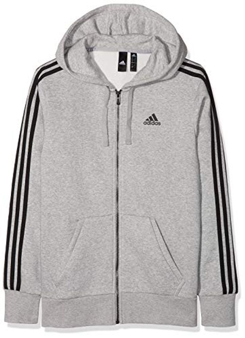 Product adidas ESS 3S FZ B Chaqueta, Hombre, Gris/Negro