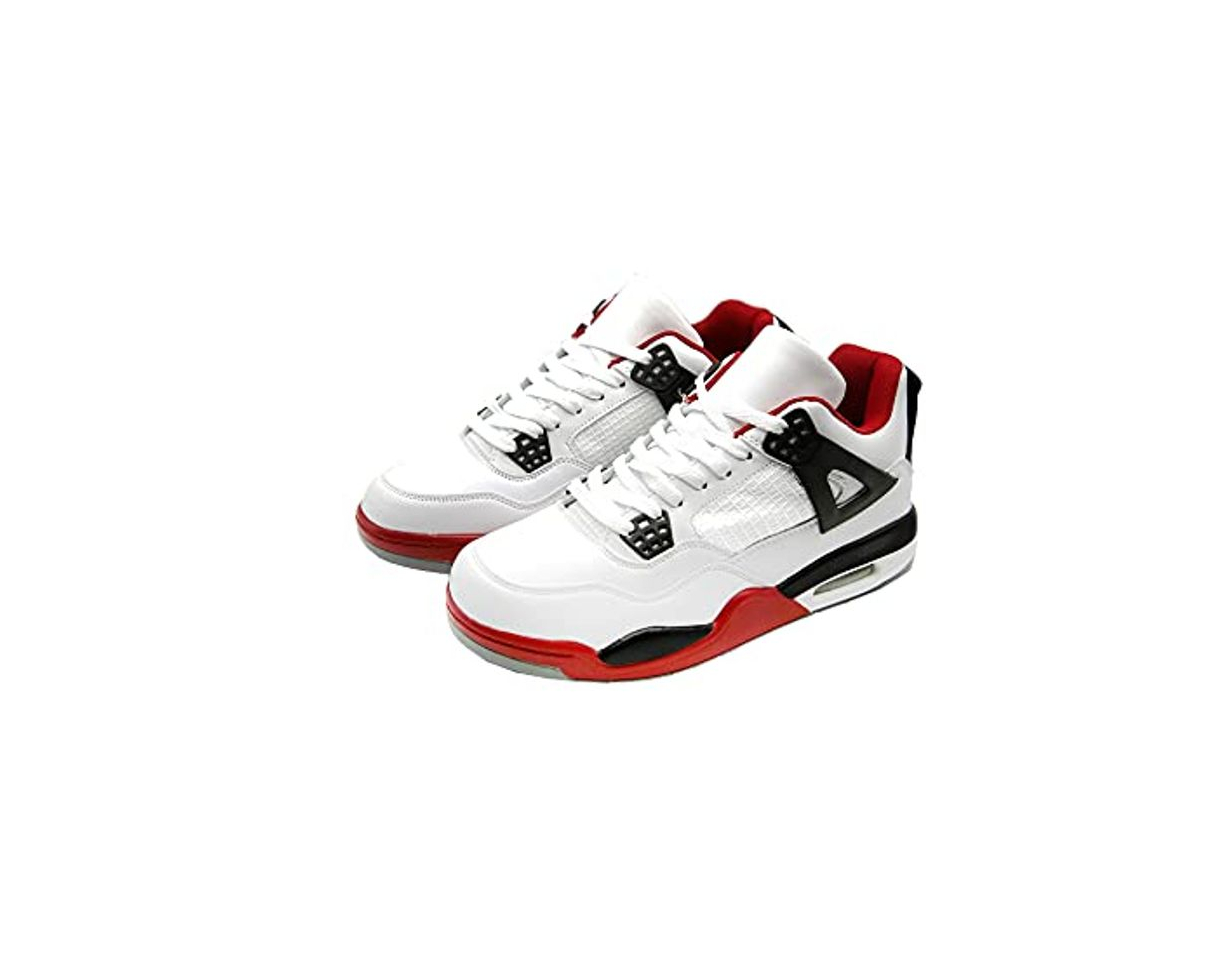 Fashion Mapleaf Baloncesto Zapatillas Hombre Deportivas Bebe Niño Adolescentes Fitness Ejercicio Running Zapatos Fútbol Tennis Gimnasio Andar Trail Trabajo Casuales Sneakers Deportivos Blanco Talla 42