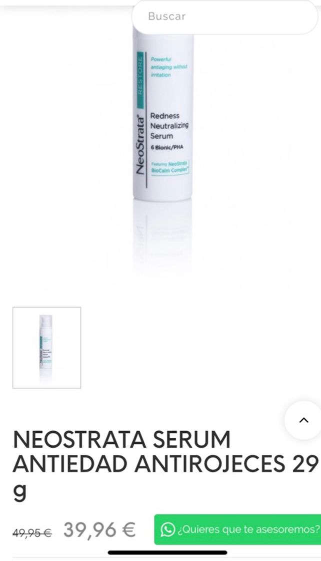 Producto NEOSTRATA SERUM ANTIEDAD ANTIROJECES 29 g