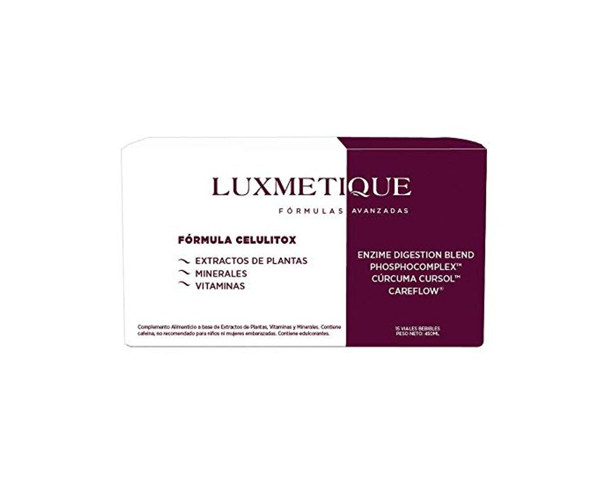 Producto Luxmetique Fórmula Celulitox - complemento alimenticio líquido a base de extractos de