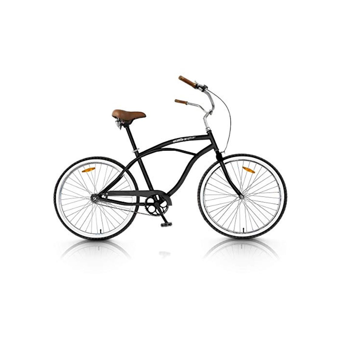 Producto Vip4Vip Bicicleta de Paseo Cuadro de 20 Pulgadas de Acero Llanta y Freno de Aleación Manillar de Acero