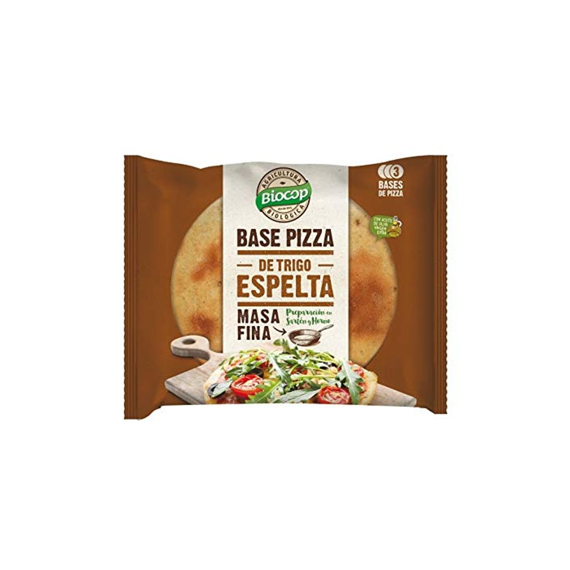 Producto Biocop Base Pizza Masa Fina Espelta 390 Gr Envase De 390 Gramos 400 g