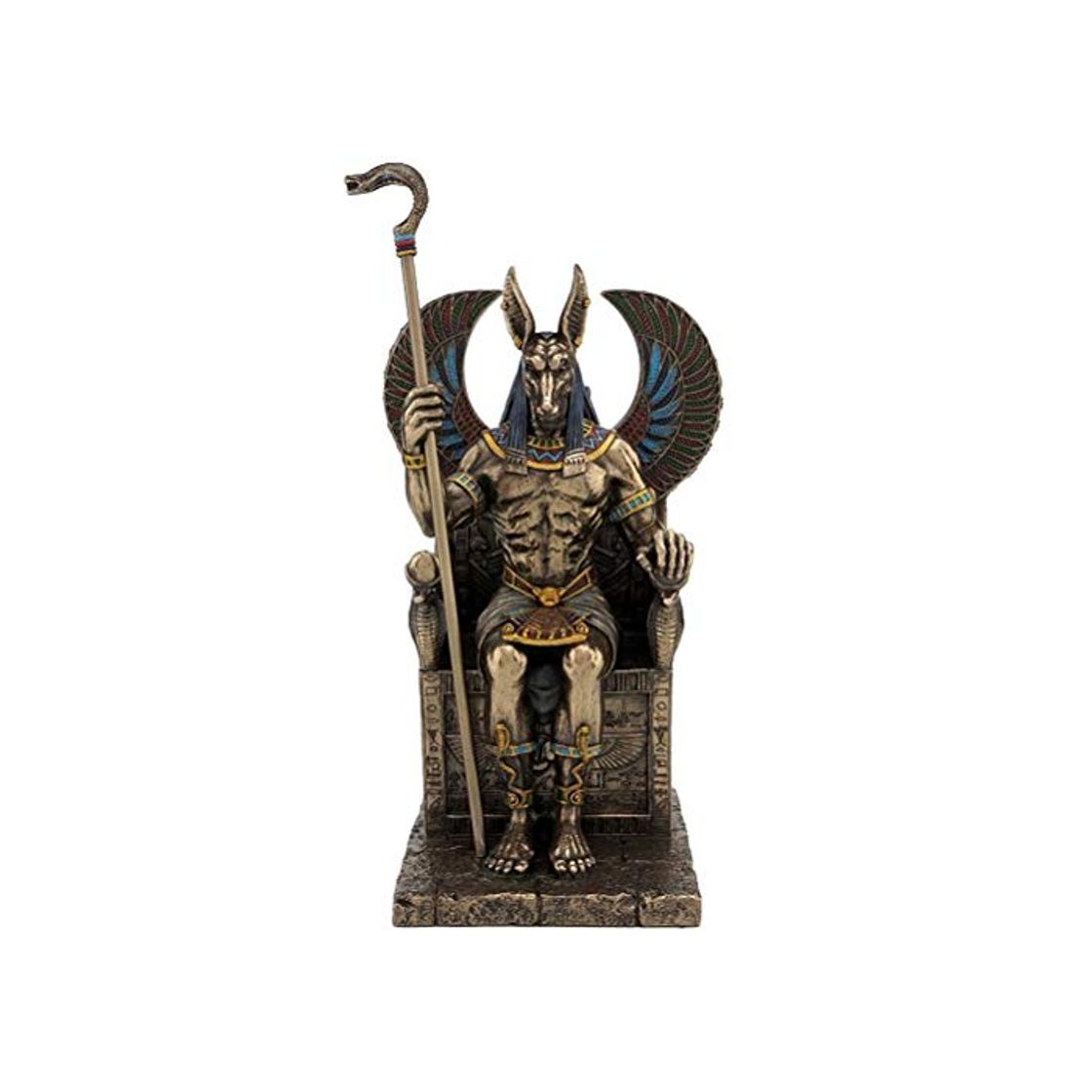 Product Estatua de Anubis dios egytien antigua Neuve Resine latonado Figure Egipto dios cenizas