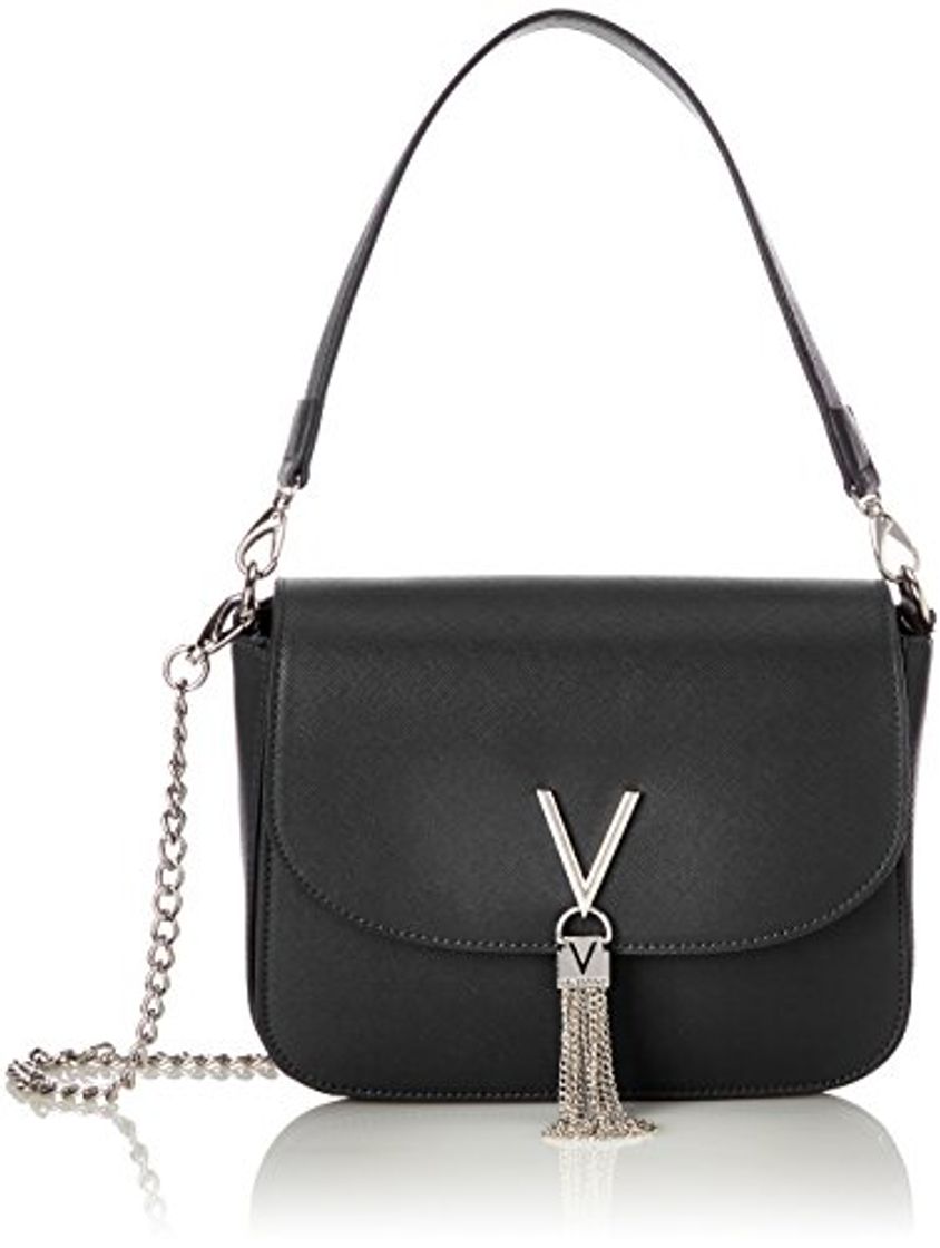 Product Mario Valentino VBS1IJ04 - Bolsa de Poliuretano Mujer, color Negro, talla 8.0x17.0x23.0