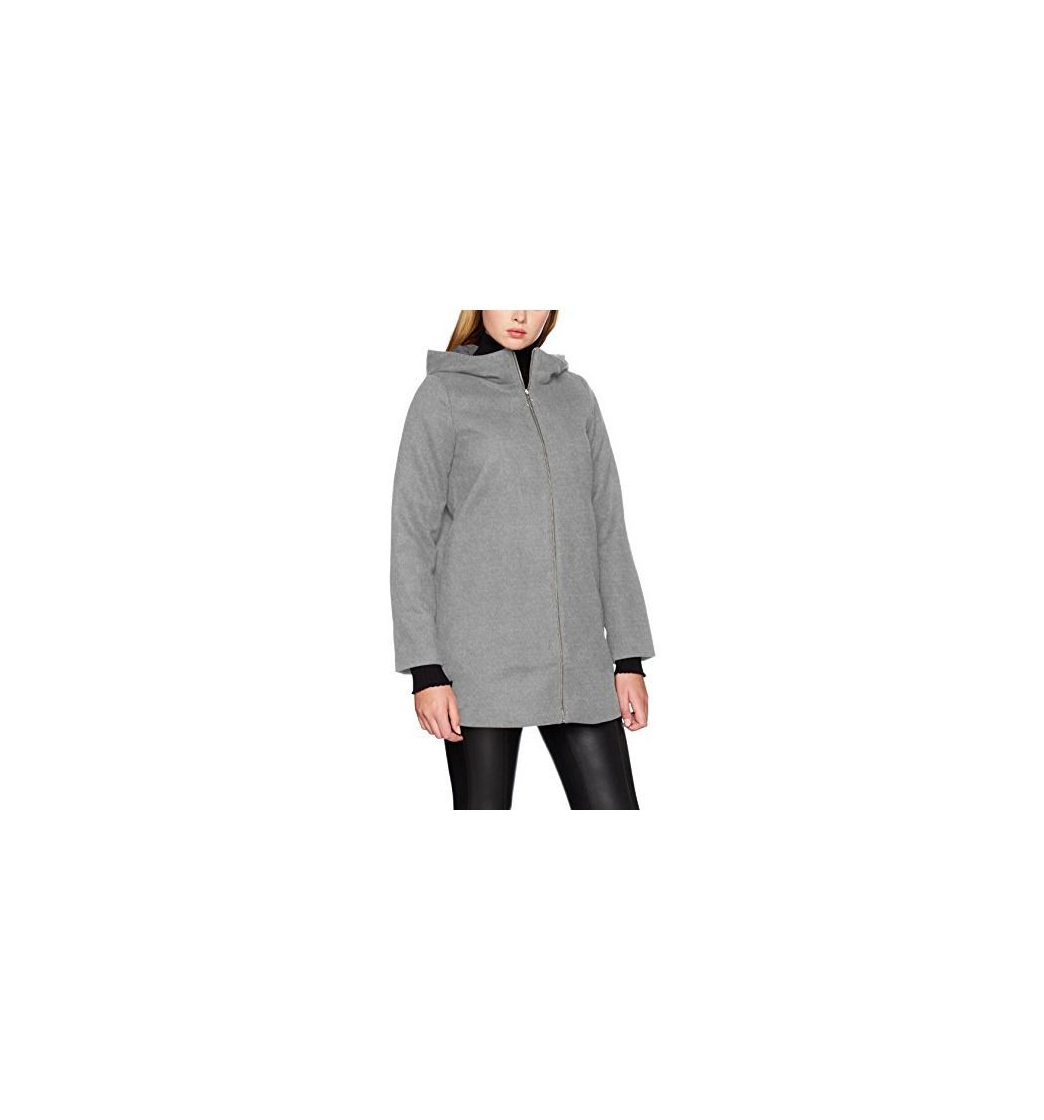 Product Vila Vidaniella Jacket-Noos, Abrigo para Mujer, Gris