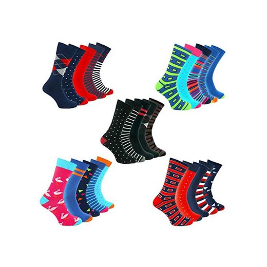 TWO LEFT SOCKS Premium Fashion Sets de 5 p. de calcetines! Calidad