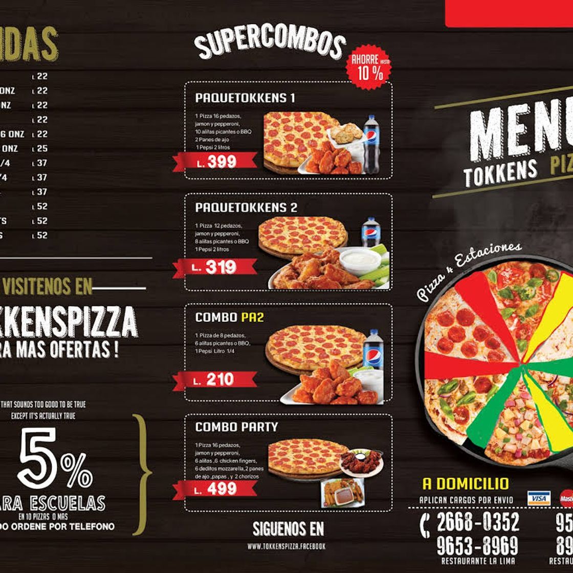 Restaurantes Tokken´s pizza 33 calle