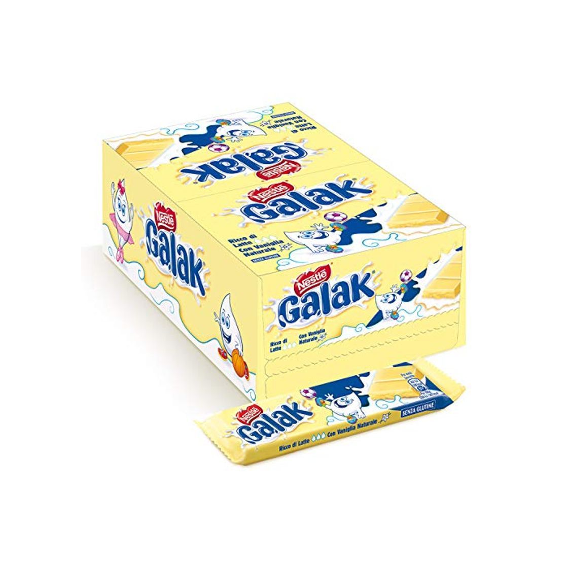 Social GALAK BARRA DE NIDO DE CHOCOLATE BLANCO 36PCS